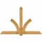 Ekena Millwork Redmond Rough Sawn Timber Gable Bracket, Western Red Cedar, 84"W x 56"H x 2"D x 6"F, 16/12 Pitch GBW084X56X0206RED00RWR - alternate 1